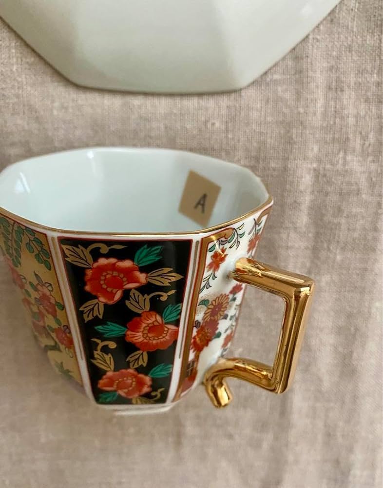 有田焼 金襴手 青藍窯 コーヒーカップ